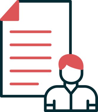 Bir kullanıcı veri simgesinin yenilikçi soyut çizimi.