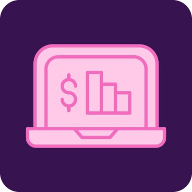 Basit iş grafik vektör simgesi