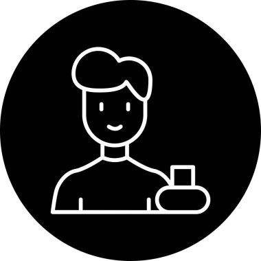 Adamım. Web simgesi basit illüstrasyon 