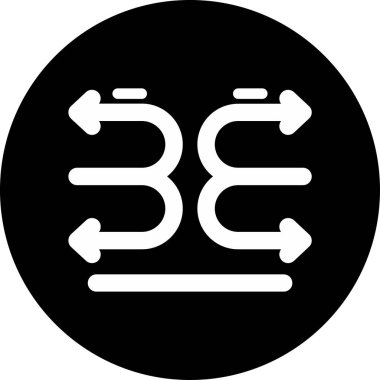 Basit ok simgesi vektör illüstrasyonu