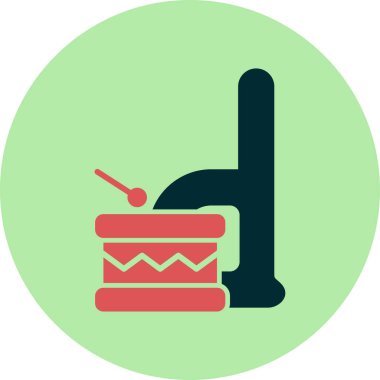 Küçük d harf vektör illüstrasyonu 