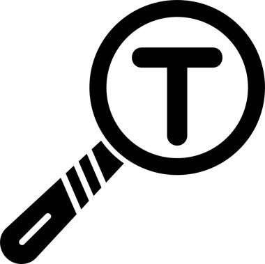 Metin Analiz simgesi vektör illüstrasyonu 