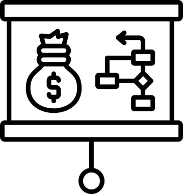 Planlama. Web simgesi basit tasarım 