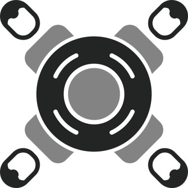 Basit simgeyi karşılama vektör illüstrasyonu