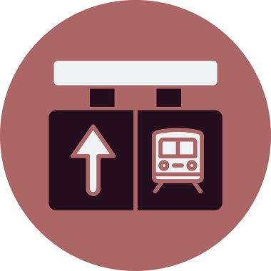 Ayrıl. Web simgesi basit illüstrasyon