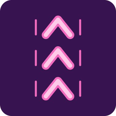 Basit ok simgesi vektör illüstrasyonu