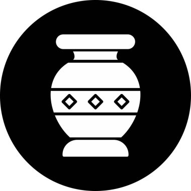 Vazo. Web simgesi basit illüstrasyon