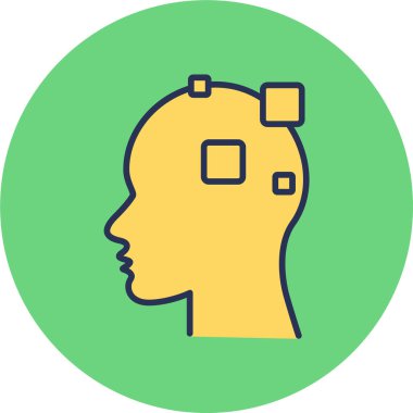 Alzheimer web simgesi vektör çizimi