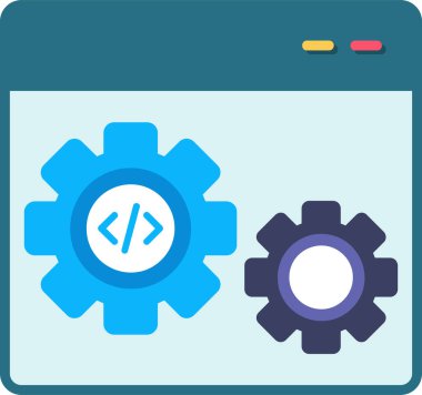 Konfigürasyon. Web simgesi basit tasarım