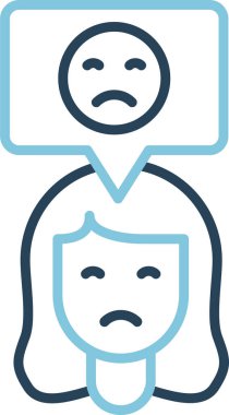 Kötümser. Web simgesi basit illüstrasyon