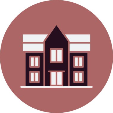 Malikane. Web simgesi basit illüstrasyon