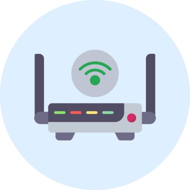 WiFi yönlendirici vektör satırı simgesi