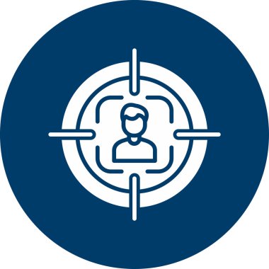 hedef simge, vektör illüstrasyonu basit tasarım