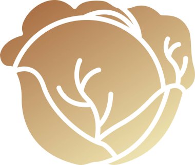 Lahana. Web simgesi basit tasarım 