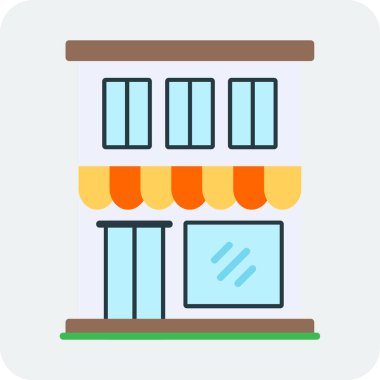 Restoran dairesi simgesi, vektör çizimi 