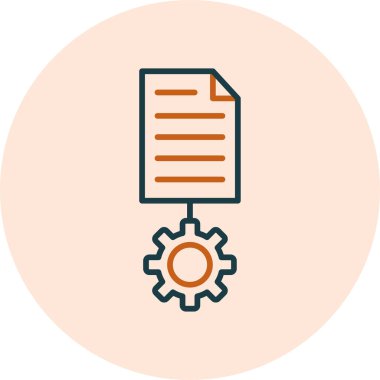 Basit Metin simgesi, vektör illüstrasyonu