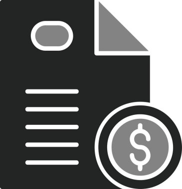 Bill simgesi, vektör illüstrasyonu basit tasarım