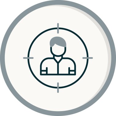 Hedef Seyirci, kullanıcı vektör vektör çizimi 