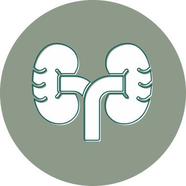 İnsan böbrekleri ikon vektör çizimi