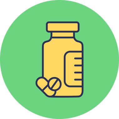 uyuşturucu ve hap ikonu vektör illüstrasyonu