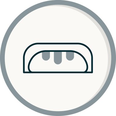 ekmek ikonu vektör illüstrasyonu