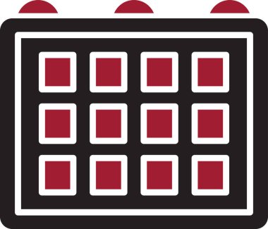 Takvim simgesi, vektör illüstrasyonu basit tasarım