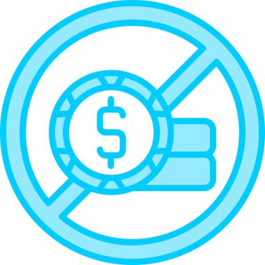 Yasak. Web simgesi basit illüstrasyon