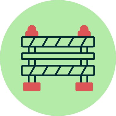 Bariyer ağ simgesi vektör illüstrasyonu