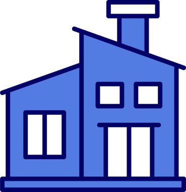 ev simgesini, basit vektör çizim