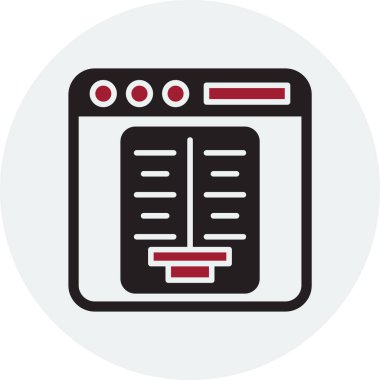 karşılaştırma web simgesi, basit vektör illüstrasyonu