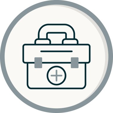 İlk yardım kiti vektör illüstrasyonu