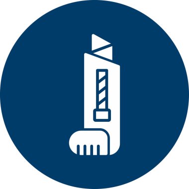 Cutter simge tasarımının vektör illüstrasyonu