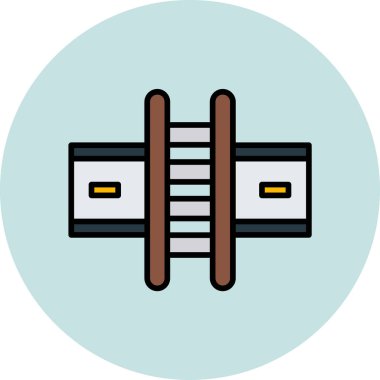 Yol simgesi vektör illüstrasyonu 