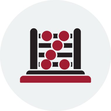Abaküs. Web simgesi basit illüstrasyon 