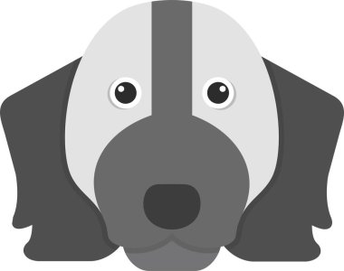 Springer Spaniel ikon vektör çizimi 