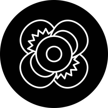 Orkide. Web simgesi basit illüstrasyon