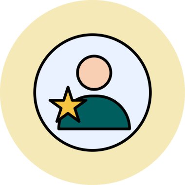 Popüler. Web simgesi basit illüstrasyon