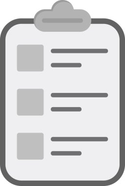 Liste. Web simgesi basit illüstrasyon 