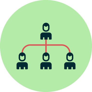 hiyerarşi. Web simgesi basit illüstrasyon