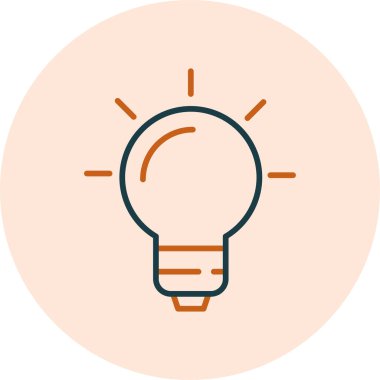 Ampul. Web simgesi basit illüstrasyon 