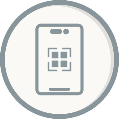 QR Kod simgesi modern vektör illüstrasyonu