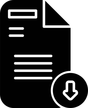 Download file. web icon simple illustration