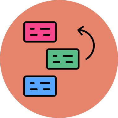 Basamaklar. Web simgesi basit illüstrasyon