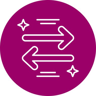 Basit ok simgesi vektör illüstrasyonu