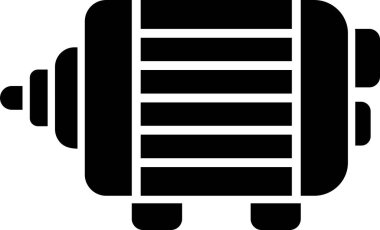 Motorlu. Web simgesi basit illüstrasyon