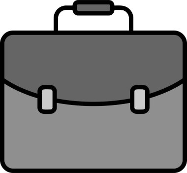 Çanta. Web simgesi basit illüstrasyon