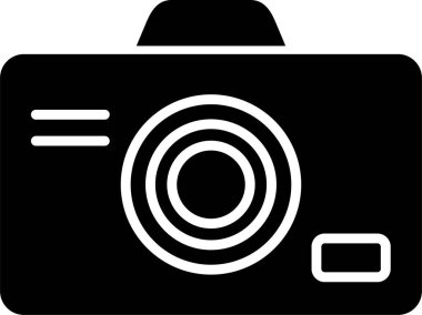 kamera simgesi vektör illüstrasyonu