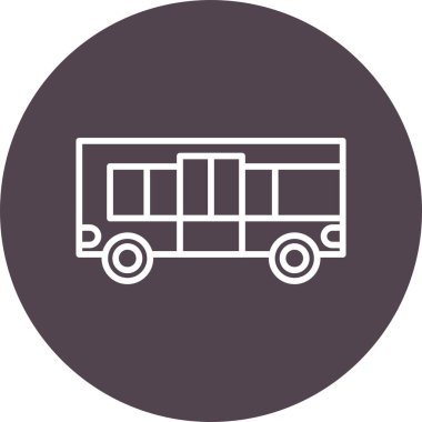  bus web simgesi vektör illüstrasyonu 