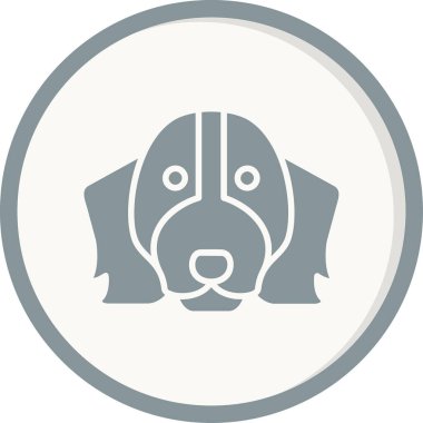 Springer Spaniel ikon vektör çizimi 