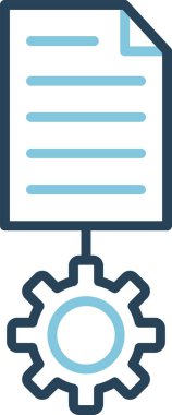 Basit Metin simgesi, vektör illüstrasyonu